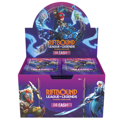 Riftbound: League of Legends Unleashed: Display of 24 Packs of 14 Boosters, English Edition